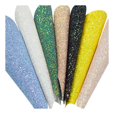 China Abrasion-Resistant Faux Leather Glitter OEM Faux Leather Materials For Shoes for sale