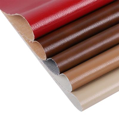 China Cheapest Price Release Waterproof PU Rexine Paper PVC Artificial Synthetic Faux Leather Upholstery For Sofa Upholstery for sale