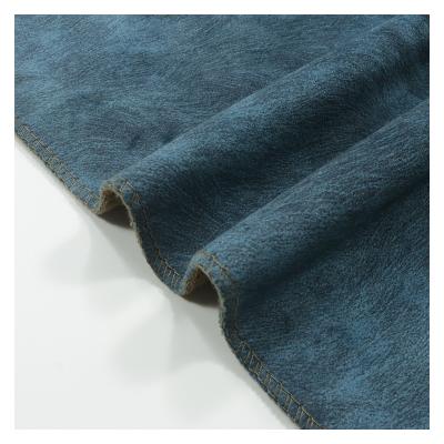 China Breathable 100% Polyester Navy Velvet Silk Upholstery Fabric For Sofa zu verkaufen