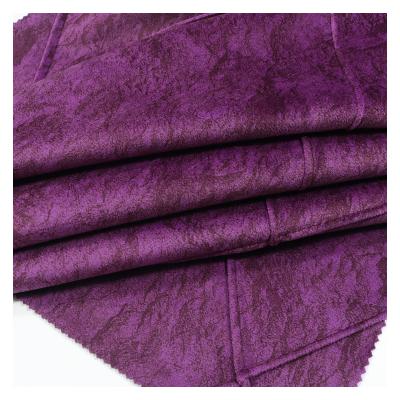 China Polyester Velvet Fabric Breathable Seat Cover Material Silk Purple zu verkaufen