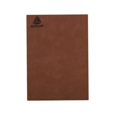 China Waterproof PU Thermo Synthetic Leather Faux Change Color Leather Fabric For Label Book Cover Upholstery Fabric for sale