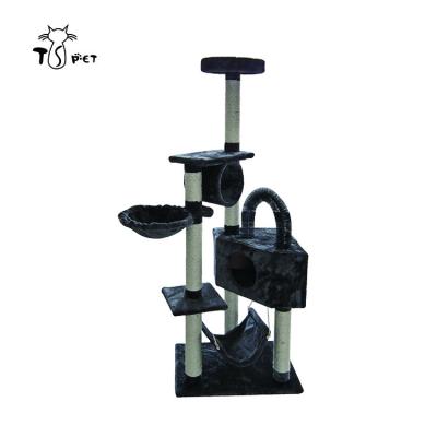 China Multy-function viable luxury Cat Tree With Feeding Platform from factory sisal for sale