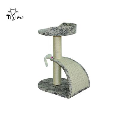 China Viable Mode Strong Small Cat Tree Stands With Swing Mouse for sale