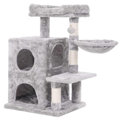 China Natural Wood Cute Viable Scratcher Modern Chinese Cat Tree Luxury for sale