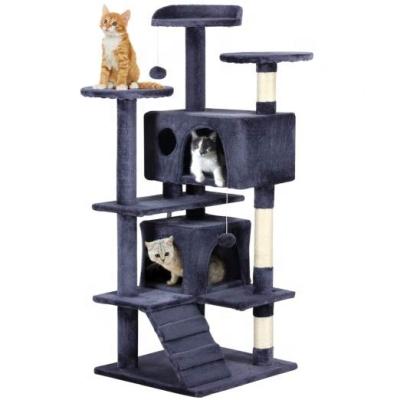 China Viable Ceiling Wooden Room To Scratch Post Cat Scratcher Tree for sale