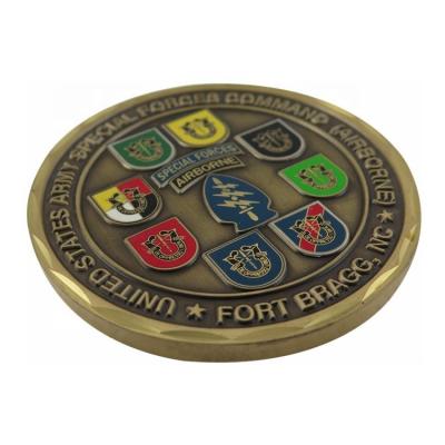 China Manufacture Special Forces Antique Gold Army Challenge Coin for sale