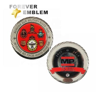 China Canadian Military Challenge Coins Bronze Military Europe for sale