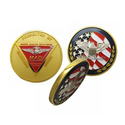 China Custom US Military Challenge Coins Marine Metal Coins for sale