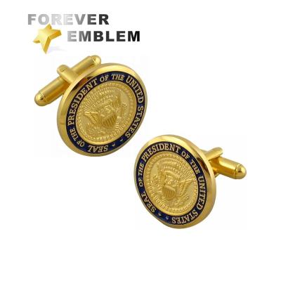 China Custom Military Cufflinks Men Copper Alloy Mens Jewelry Customized Shape for sale