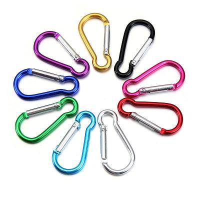 China Factory Direct price high quality anodized color Aluminum Carabiner Hook Aluminum snap hook for sale