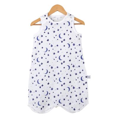 China 100% Organic Cotton Baby Sleeping Bag Breathable Sleeveless Baby Sleeping Bag Summer Baby Sleeping Bag for sale