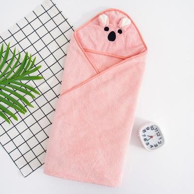 China QUICK DRY Towel Suit Cotton Hooded Organic Bamboo Hooded Baby Bath Towel Baby Customization for sale