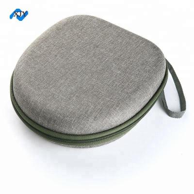 China Travel Shell Protective Waterproof Storage Zipper hard EVA Headphone Case from Eva Headphone Case Factory Custom for sale