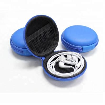 China Universal Carry Protective Multipurpose Round-Shape Colorful Portable EVA Earphone Case Factory Supply Eva Earphone Case for sale