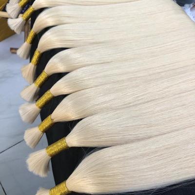 China High Quality Brazilian Human Braiding Bundles Barely Shedding Thick Straight Soft Hair 10A, 100% Virgin Remy Cuticle Aligned Hair Bulk Braiding No Weft for sale