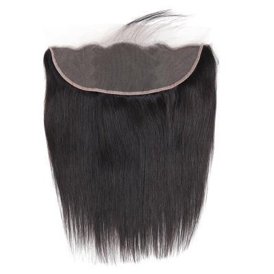 China Wholesale Thin Sheer Swiss Barely Shedding Soft Soft Thick HD Lace Closure Cuticle Aligned Pre Plucked Virgin Lace Frontal Closure 13X4 4X4 5X5 for sale