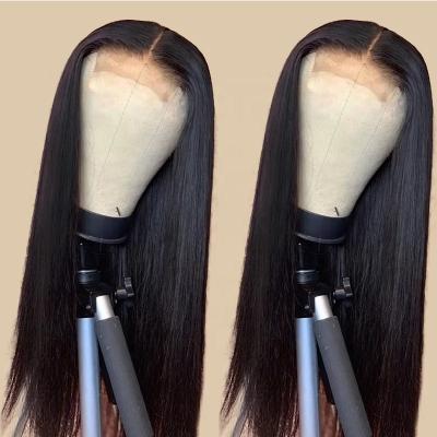 China 13x6x1 T Piece Women's Straight Lace Front Wig 8-30 Color Front Human Hair Wigs For Brazilian HD 4x4x1 Lace Frontal Straight Wig Closure for sale