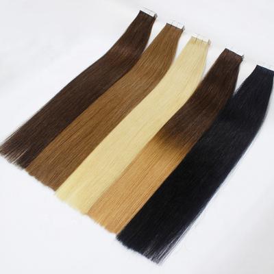 China Wholesale Good Quality Barely Soft Thick Shedding Remy Human Hair Double Drawn Tape Hair Extensions 100 Virgin Hair From YS Factory for sale