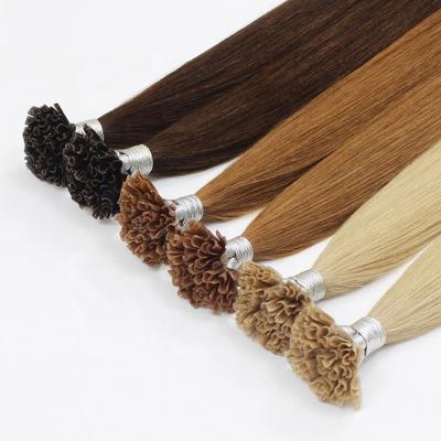 China Wholesale 8-40inch Keratin Prebonded i Tip U Tip Hair Extensions Soft Smooth Thick Straight Virgin Italian Hair Double Drawn Straight Hair for sale