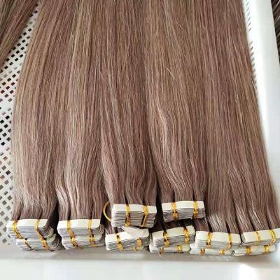 China 20pcs Invisible Hair Weft Extensions NonRemy Hair Weft Extensions 20pcs Soft Smooth Thick Skin Shedding Straight Blonde Barely Shedding Tape In Hair Extensions for sale