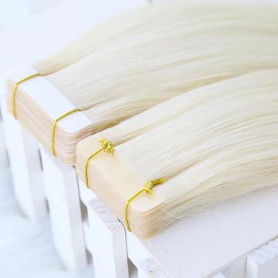 China Hot Selling High Quality Hot Selling Virgin Remy Human Double Drawn Barely Shedding Thick Soft Tape Hair Extension,Skin Hair Weft Extensions for sale