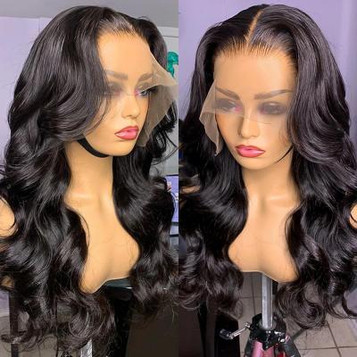 China Silky Straight Lace Front Wig Peruvian 4x4 Ombre Hair Wig Brown Body Wave Lace Closure Wig Yasen Honey Blonde For Women Wave Ombre for sale