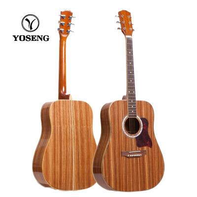 China Zebra Wood Special Wood Natural Plywood Zebra China Acoustic Guitar for sale