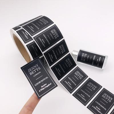 China Custom Natural Vegan Acne Waterproof Label Sticker Bottle Set Korean Organic Skin Care Label for sale