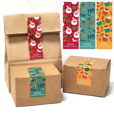 China Waterproof Factory Direct Christmas Gift Packaging Box Label Sticker for sale