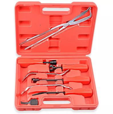 China Professional 8PCS Carbon Steel Drum Brake Spring Service Puller Master Removal Repair Tool Kit for sale