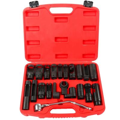 China Carbon Steel 21 Pcs Automotive Oxygen Sensor Plug Set Sensor Oil Pressure Sending Unit Plug Assembly for sale