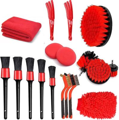 China Car Body.Car Window Cleaning Brush.Snow Remove Factory Price Car Detailing Reading Brushes For Customized Box Red Logo Packing Car Hair Wheels Interior Black Hog Brush Cleaning Brush bag for sale