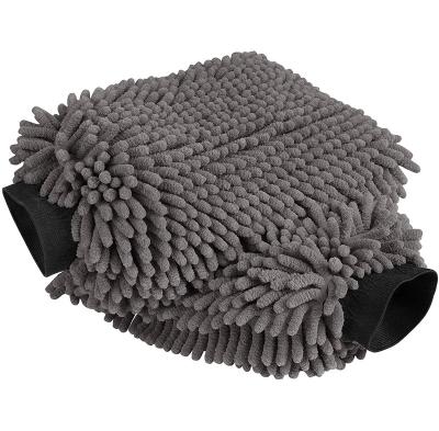 China Custom Waterproof Car Microfiber Chenille Noodle Wash Glove Cleaning Detailing Glove For Automotive Wheel Wholesale for sale