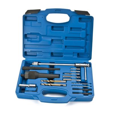 China Portable 16 PC Glow Socket Removal Remover Tool Kit Damaged 8mm 10mm Socket Case for sale