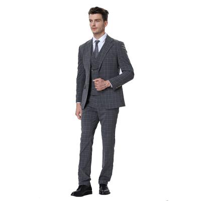 China Anti-Wrinkle Professional Wholesale Custom Clothing Slim And Simple Men's Jacket Blazers Regular Suits Set For Men for sale