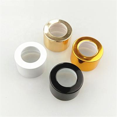 China Non Spill 28mm Aluminum Plastic Seal Cap For Diffuser Glass Bottle for sale