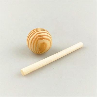 China Natural Wooden Ball Stocked With Rattan Stick Diffuser Reed for sale