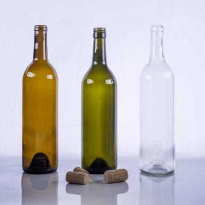 China 750ml Beverage Red Wine Empty Glass Bottles Liquor Bottle Wholesale for sale