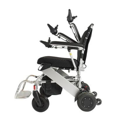 China Portable Foldable Electric Wheelchair Aluminum Alloy Lightweight Motorized for sale