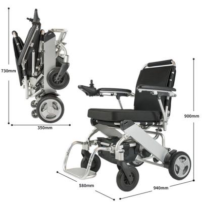 China 6km/H Disabled Electric Wheelchair Aluminum Frame 100kg Load for sale