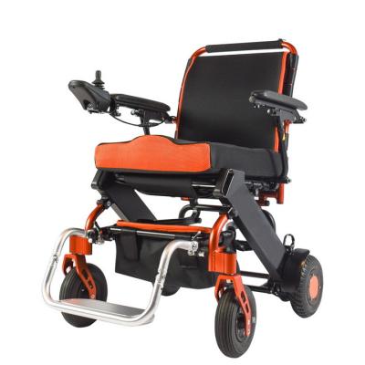 China ISO 100KG Load Lightweight Folding Electric Wheelchair for sale