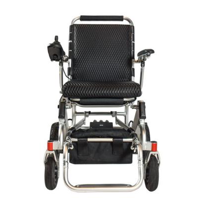 China 120 KG Load Foldable Electric Wheelchair Brushless Lithium Ion Battery for sale