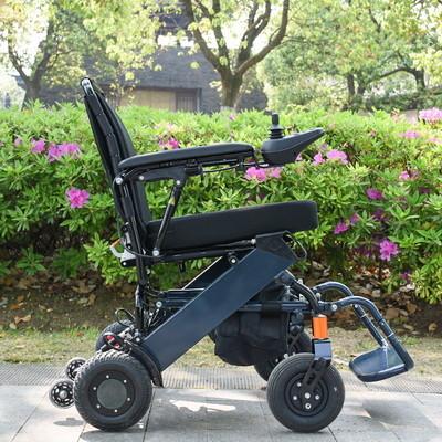 Chine aluminium pliable léger du fauteuil roulant 6km/H électrique à vendre