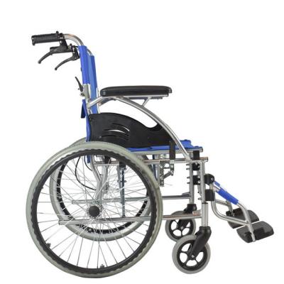 China ISO13485 Lightweight Manual Transport Folding Wheelchair With 100KG Load for sale