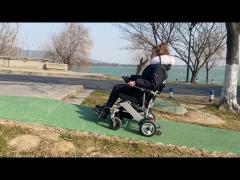 Multi-function electric wheel chair, can go up and down the ramp, let go immediately stop