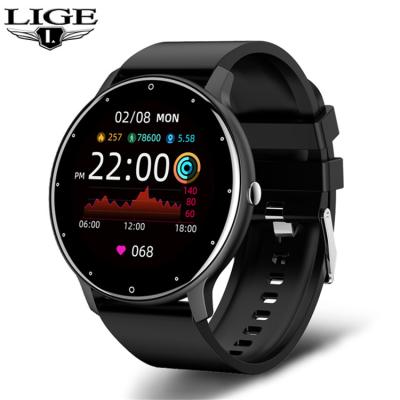 China LIGE 2021 New Water Resistant Smart Watch Men Touch Screen Sport Fitness Watch IP67 Full Waterproof For Android IOS smartwatch for sale