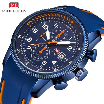 China Multifunctional Mini Focus 0379 G Water Resistant Quartz Watch Waterproof Sports Watch Luminous Silicone Band Men Watch for sale