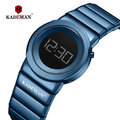 China Water Resistant kademan 9052 Top Luxury Brand Women Digital Watches Fashion Simple For Ladies Quartz Full Steel Watch Reloj Mujer Waterproof for sale