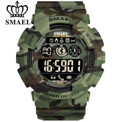 China SMAEL Alarm Sport Watches Digital Wristwatches Male Chronograph Army Camouflage Wristwatch LED Display Military Watches for Men for sale