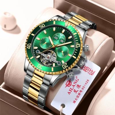 China Ailang AL8202 Brand Winding Water Resistant Tourbillon Automatic Mechanical Men Wristwatches Waterproof Fashion Watch For Men for sale